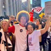 Vereadora Guida Calixto (PT) participa de ato em Curitiba em defesa de Renato Freitas e contra o racismo estrutural